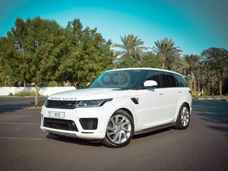 White Land Rover Range Rover Sport Dynamic 2018 for rent in Dubai 2