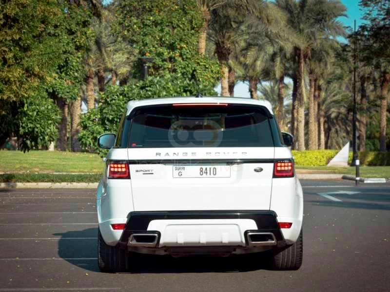 White Land Rover Range Rover Sport Dynamic 2018 for rent in Dubai 6