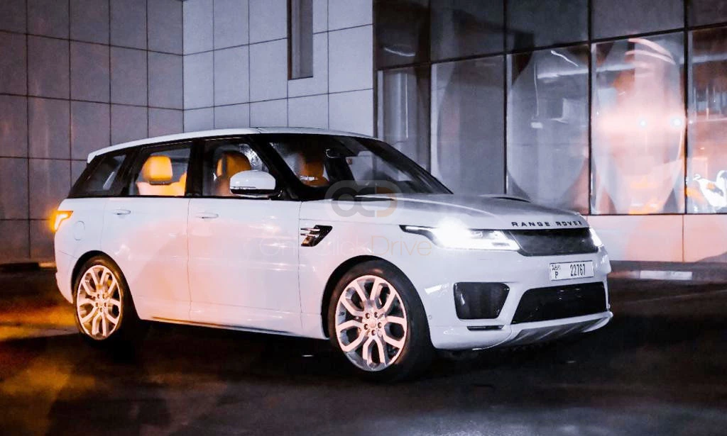 White Land Rover Range Rover Sport Dynamic 2021 for rent in Dubai 1