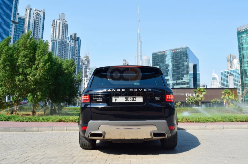 zwart Landrover Range Rover Sport HSE 2018 for rent in Dubai 7