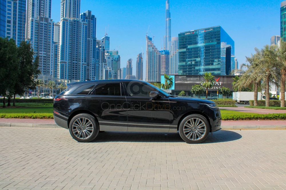 Black Land Rover Range Rover Velar 2019 for rent in Dubai 2