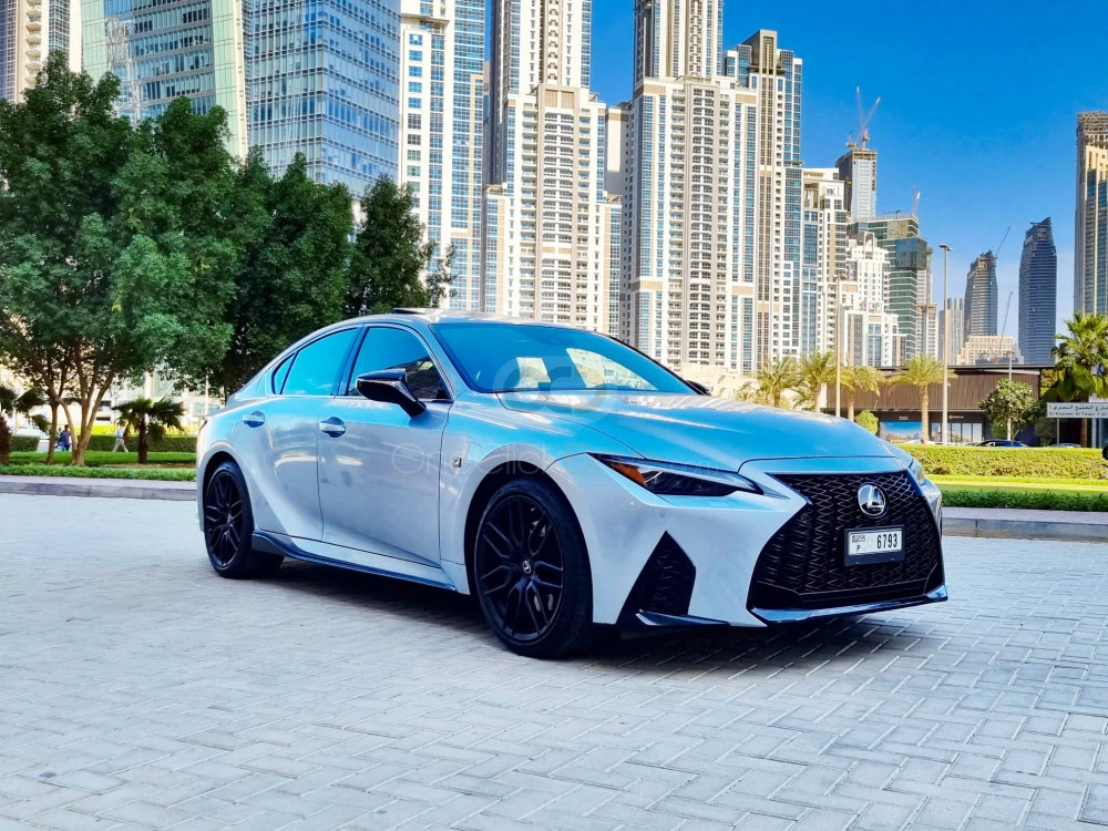 Silver Lexus IS Series 2021 for rent in Dubai 1