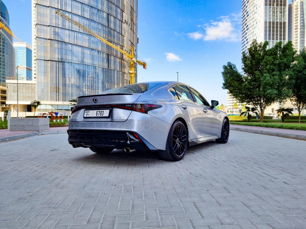 Silver Lexus IS Series 2021 for rent in Dubai 9