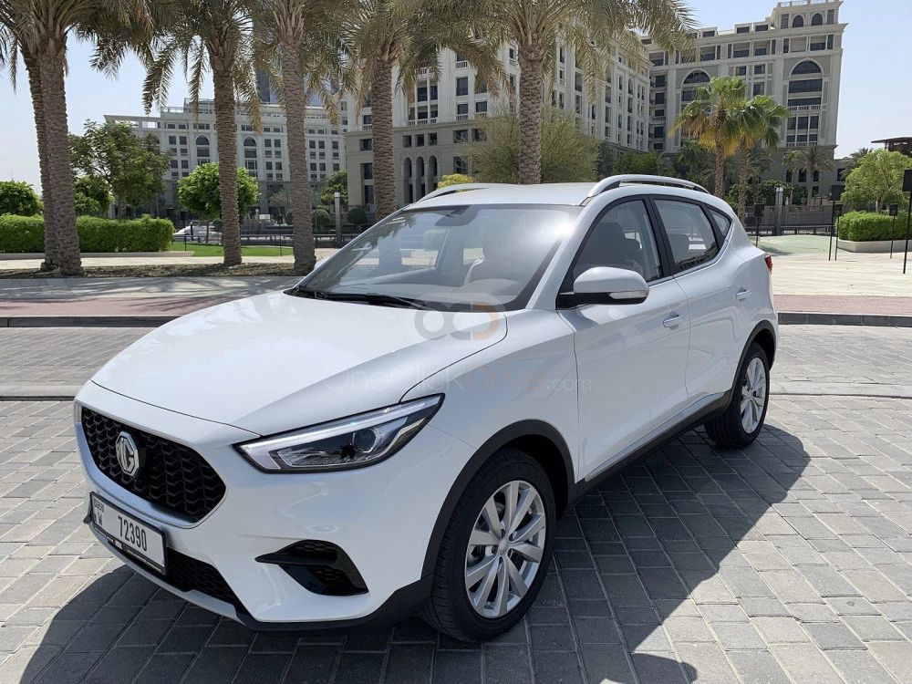 White MG ZS 2022 for rent in Dubai 1