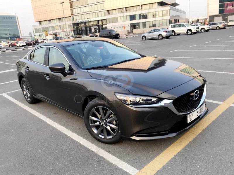 Black Mazda 6 2020 for rent in Dubai 1