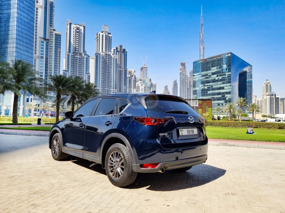 Blue Mazda CX5 2020 for rent in Dubai 10