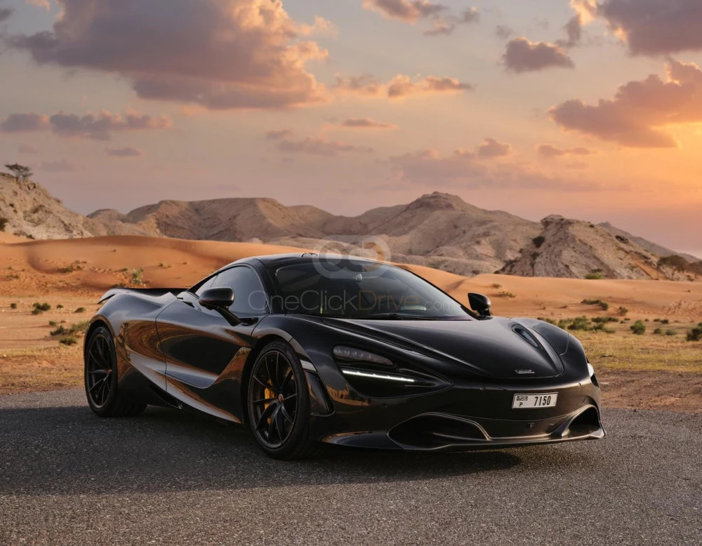 Siyah McLaren 720S 2020 for rent in Dubai 2