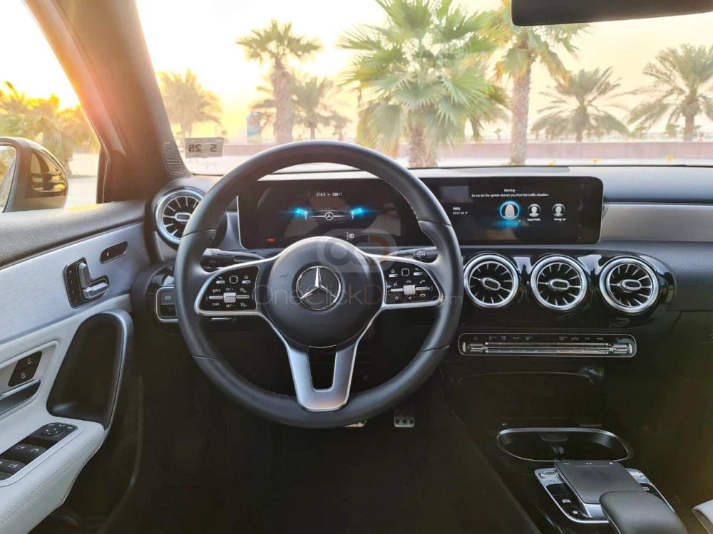 White Mercedes Benz A220 2020 for rent in Dubai 4