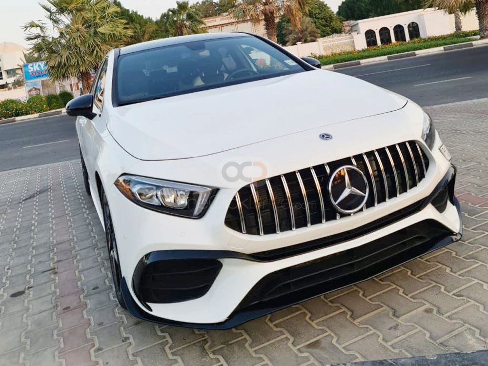 White Mercedes Benz A220 2020 for rent in Dubai 2