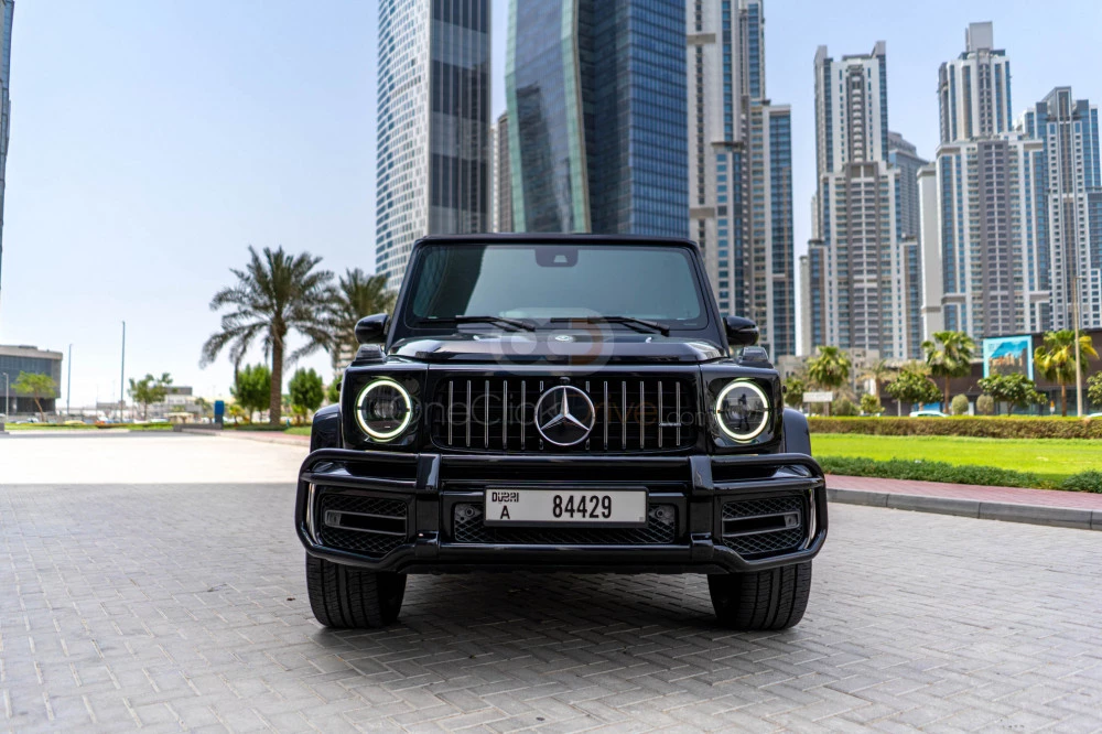 Black Mercedes Benz AMG G63 2019 for rent in Dubai 3