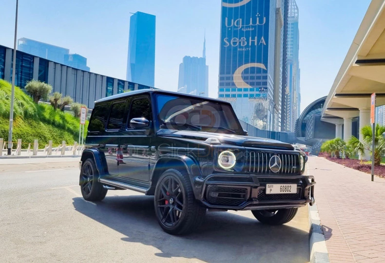 Dark Gray Mercedes Benz AMG G63 2019 for rent in Dubai 2