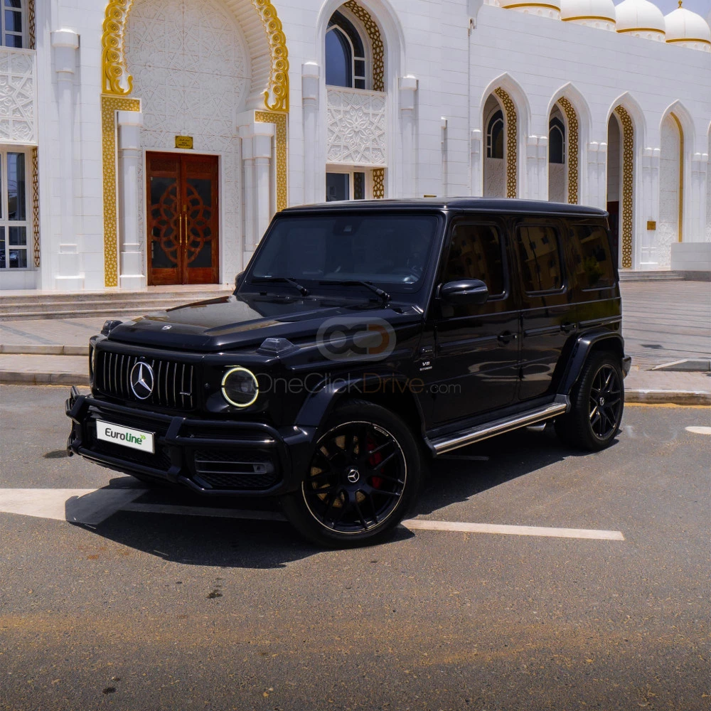 White Mercedes Benz AMG G63 2021 for rent in Ajman 3