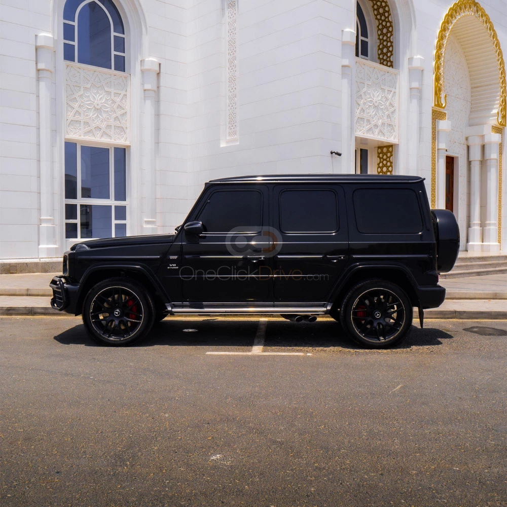 White Mercedes Benz AMG G63 2021 for rent in Ajman 6