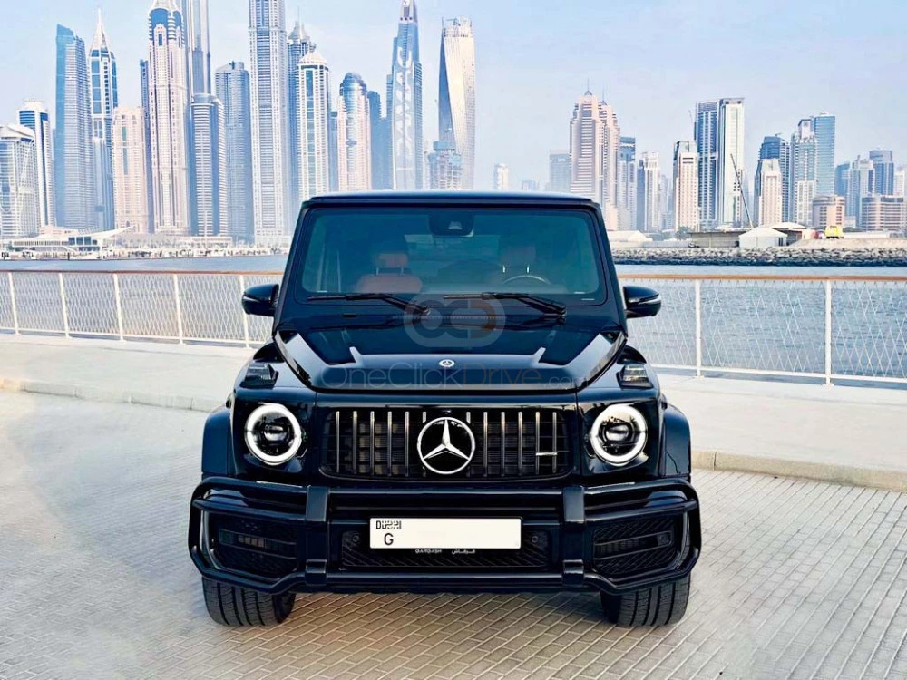 Black Mercedes Benz AMG G63 2021 for rent in Dubai 1