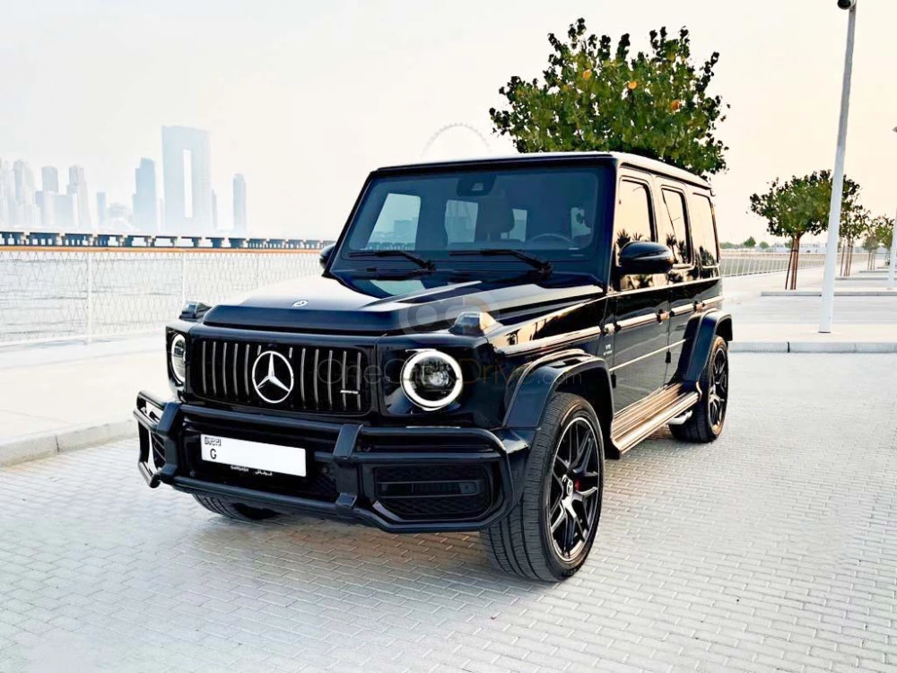 Black Mercedes Benz AMG G63 2021 for rent in Dubai 8