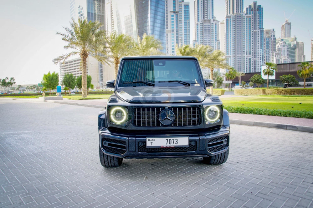 Black Mercedes Benz AMG G63 2022 for rent in Dubai 2
