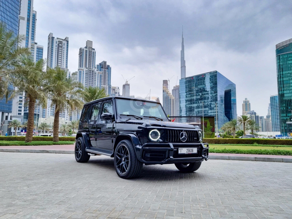 Black Mercedes Benz AMG G63 Edition 1 2022 for rent in Dubai 1
