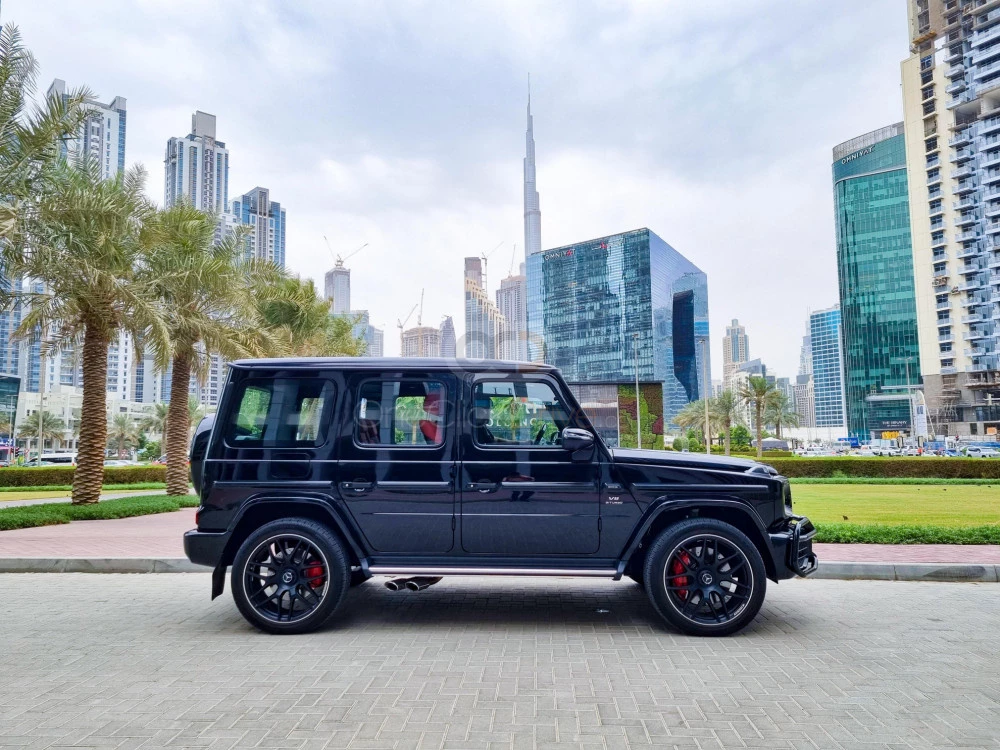 Black Mercedes Benz AMG G63 Edition 1 2022 for rent in Dubai 3