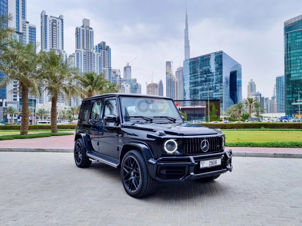 Black Mercedes Benz AMG G63 Edition 1 2022 for rent in Dubai 9