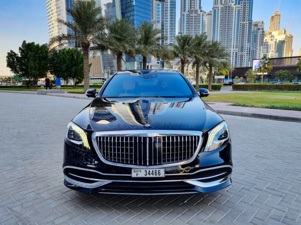 Yellow Mercedes Benz S560 2019 for rent in Dubai 3