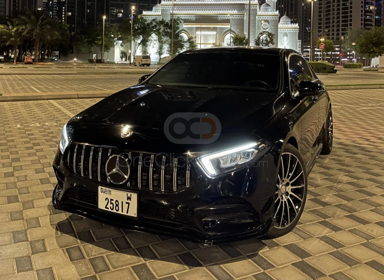 Black Mercedes Benz A220 2020 for rent in Dubai 1