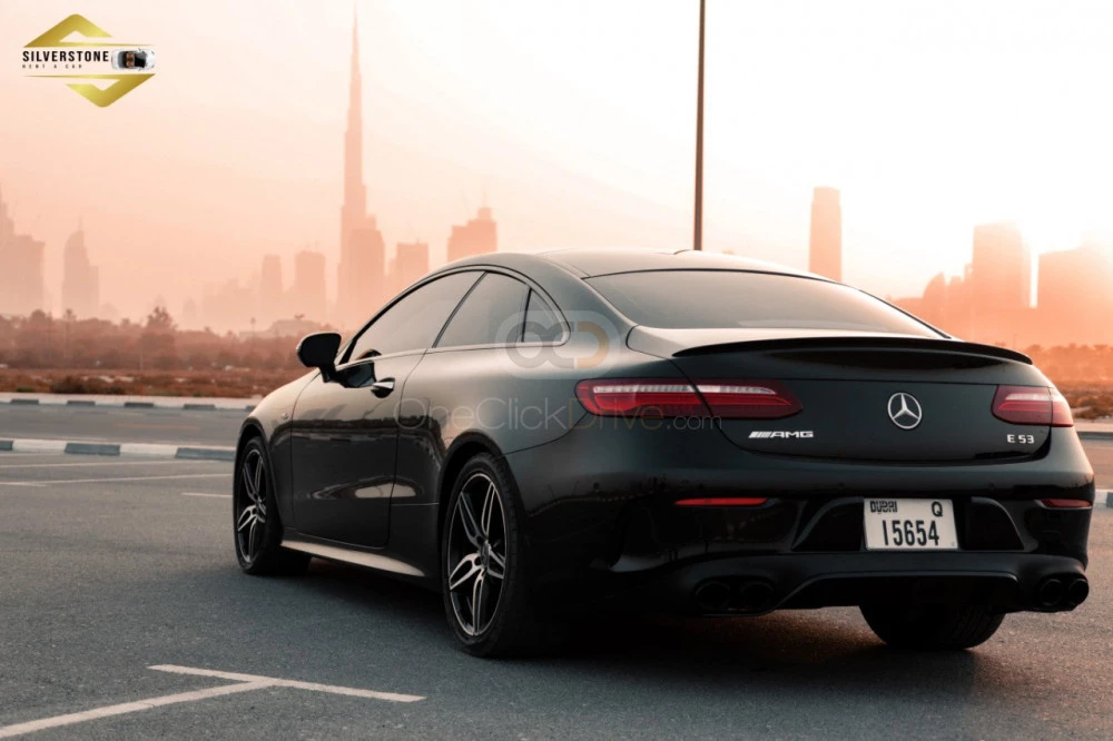 Black Mercedes Benz AMG E53 S 2021 for rent in Abu Dhabi 5