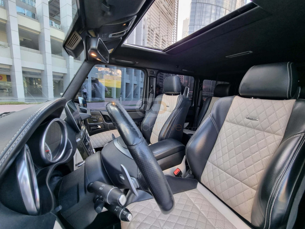 Blue Mercedes Benz AMG G63 Edition 1 2017 for rent in Abu Dhabi 6