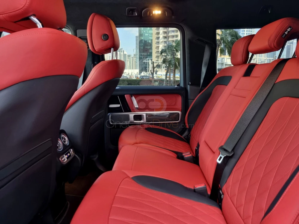 Red Mercedes Benz AMG G63 2021 for rent in Dubai 6