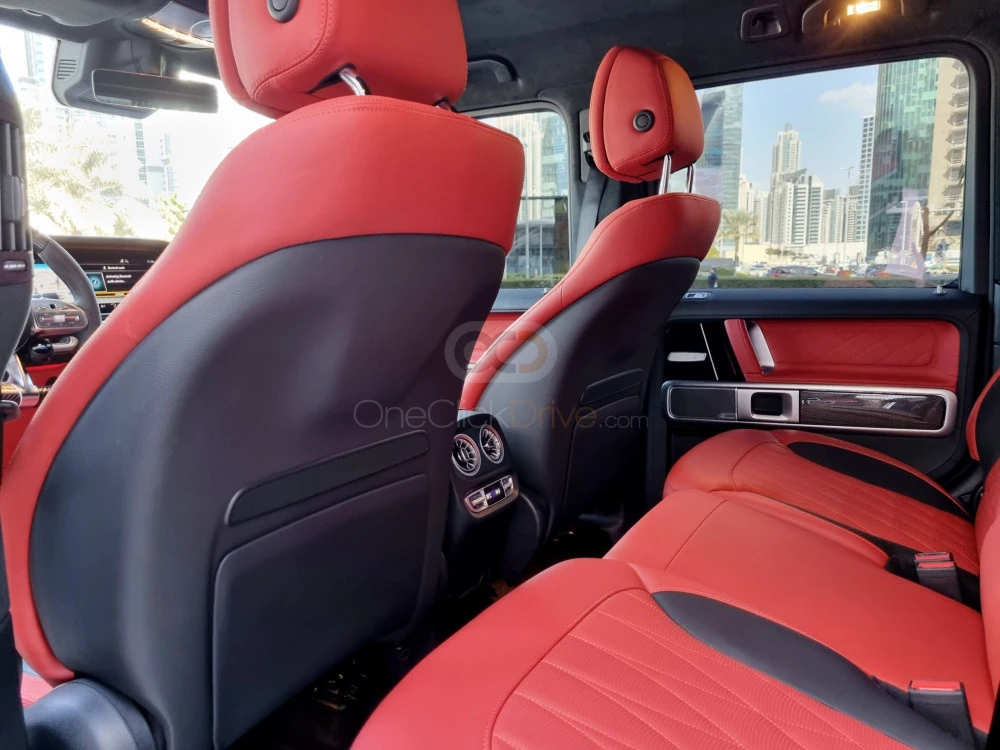 Red Mercedes Benz AMG G63 2021 for rent in Dubai 5