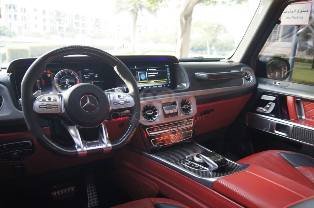 Gray Mercedes Benz AMG G63 2020 for rent in Dubai 9