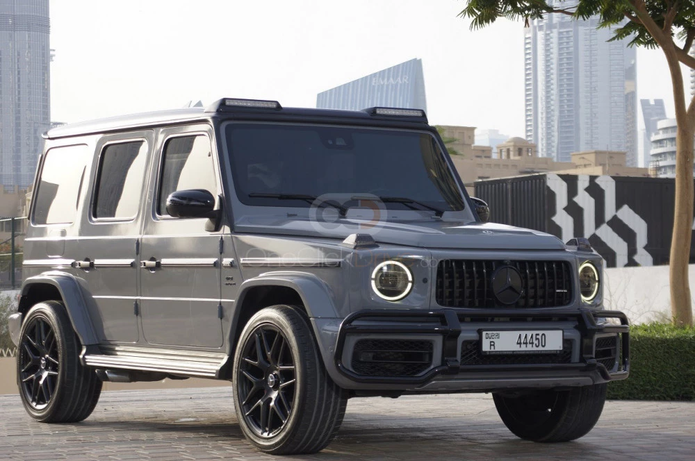 Gray Mercedes Benz AMG G63 2020 for rent in Dubai 6