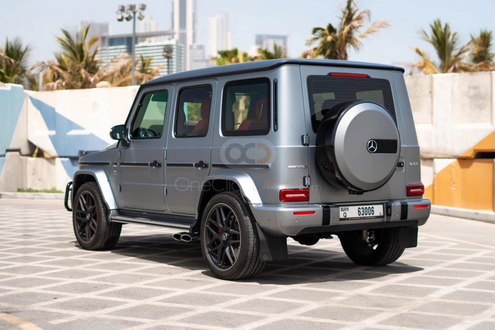 Silver Mercedes Benz AMG G63 2020 for rent in Dubai 2