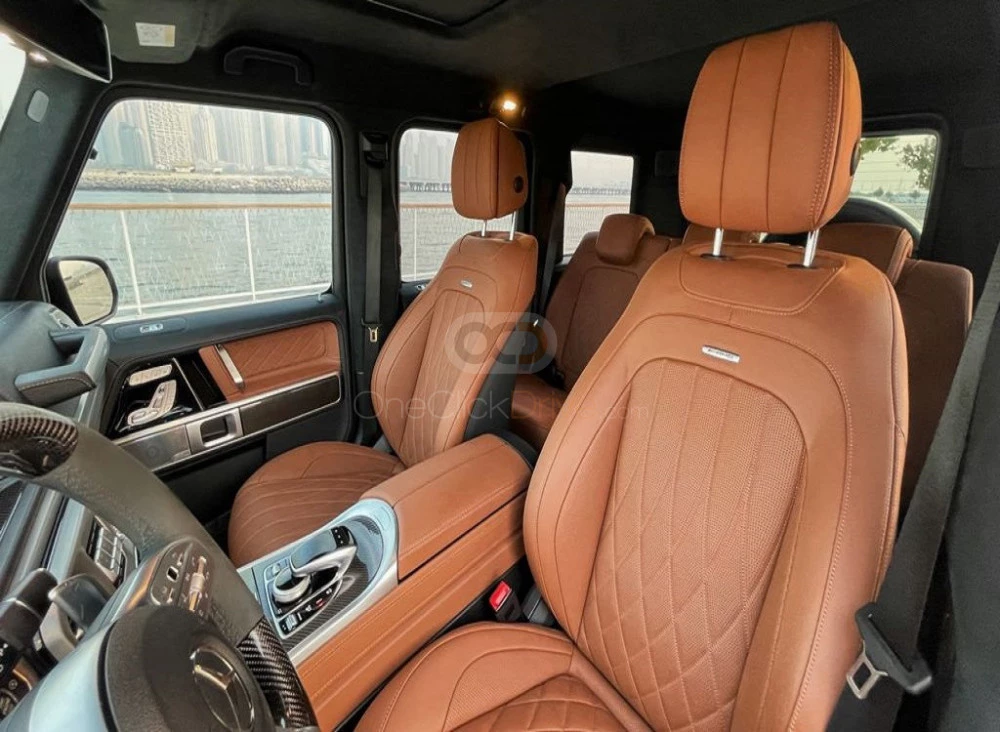 Black Mercedes Benz AMG G63 2021 for rent in Dubai 7