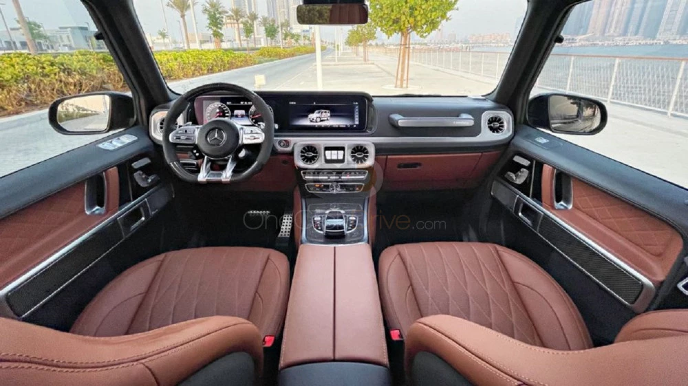 Black Mercedes Benz AMG G63 2021 for rent in Dubai 6