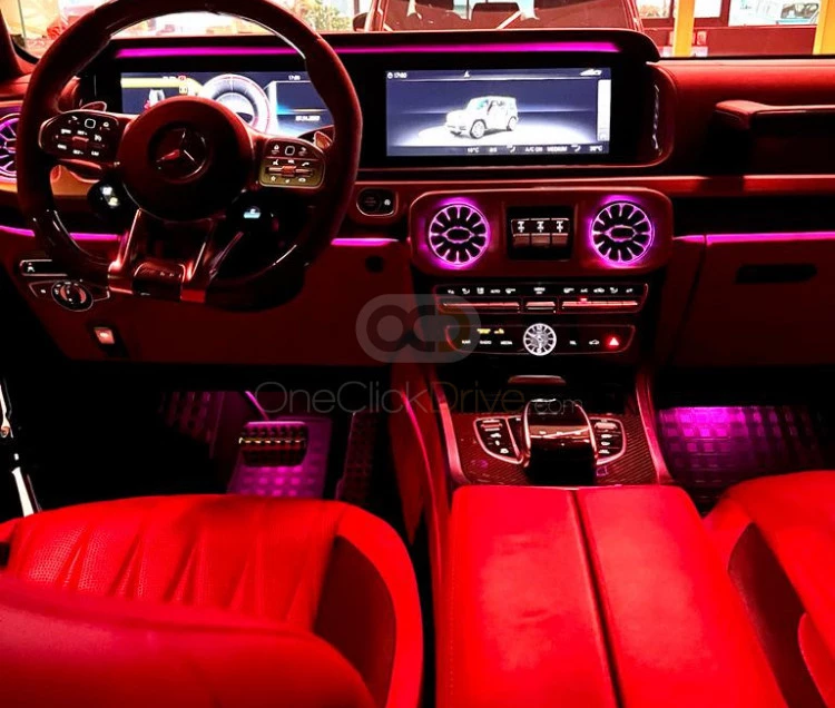 Black Mercedes Benz AMG G63 2021 for rent in Dubai 4