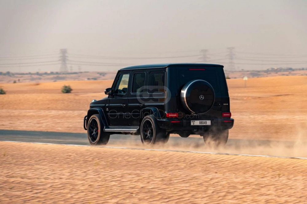 Black Mercedes Benz AMG G63 2019 for rent in Dubai 6