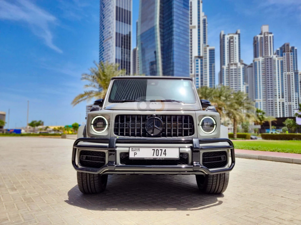 Gray Mercedes Benz AMG G63 2022 for rent in Dubai 2