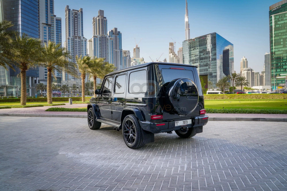 Black Mercedes Benz AMG G63 2022 for rent in Dubai 7