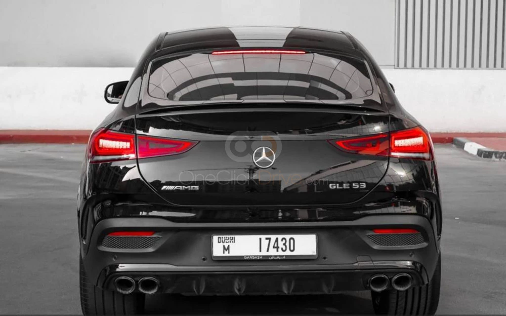 Black Mercedes Benz AMG GLE 53 2021 for rent in Dubai 14