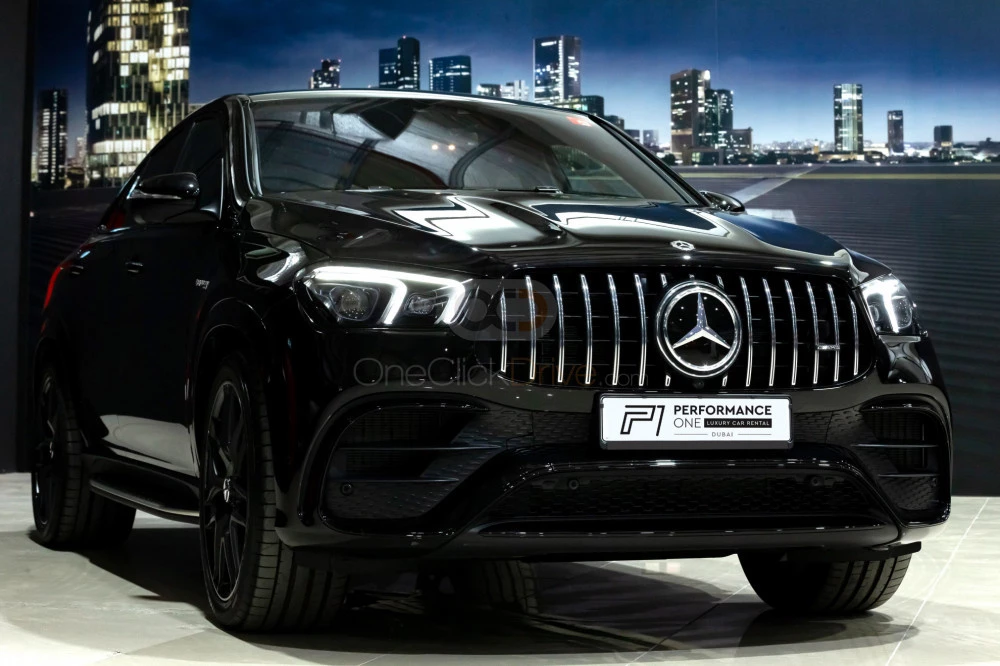Black Mercedes Benz AMG GLE 63 2021 for rent in Dubai 2