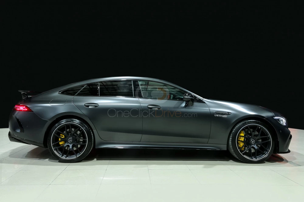 Gris oscuro Mercedes Benz AMG GT 63S 2020 for rent in Dubai 4