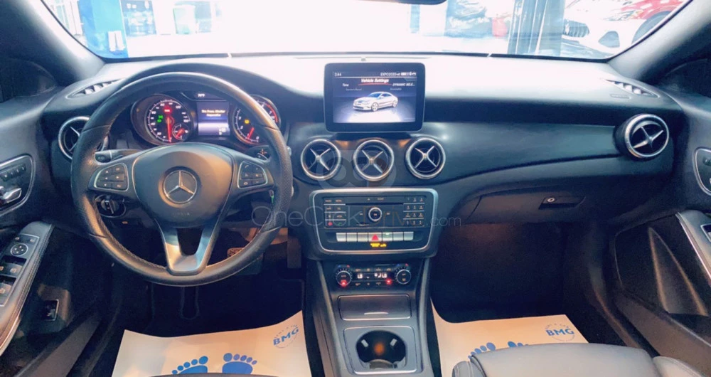 White Mercedes Benz CLA 250 2018 for rent in Dubai 2