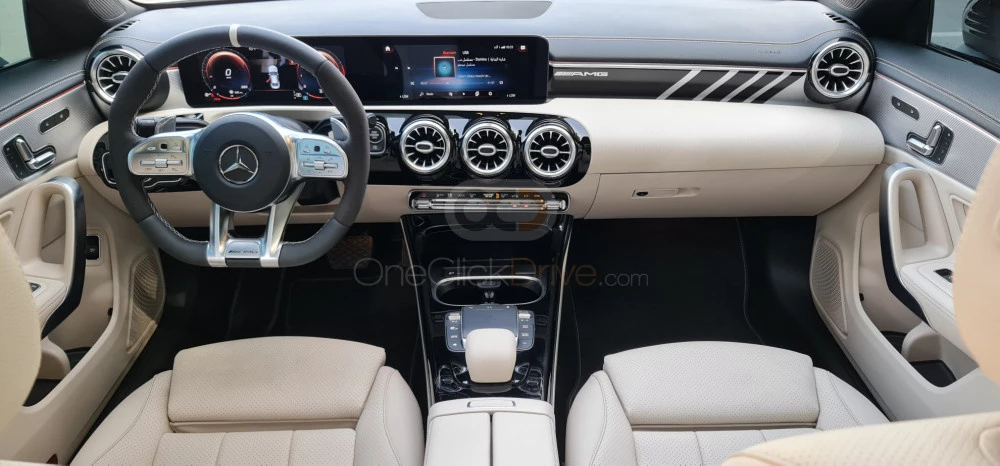 White Mercedes Benz CLA 250 2022 for rent in Dubai 10