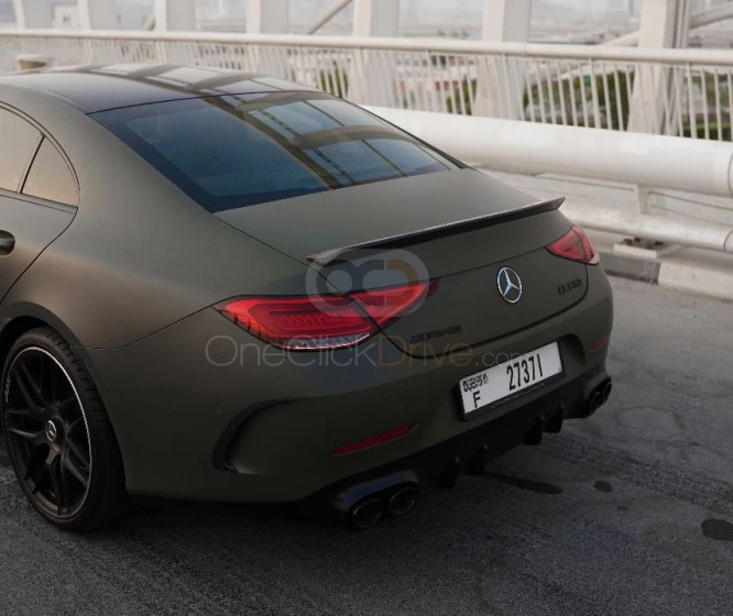 Green Mercedes Benz CLS 350 2020 for rent in Dubai 9