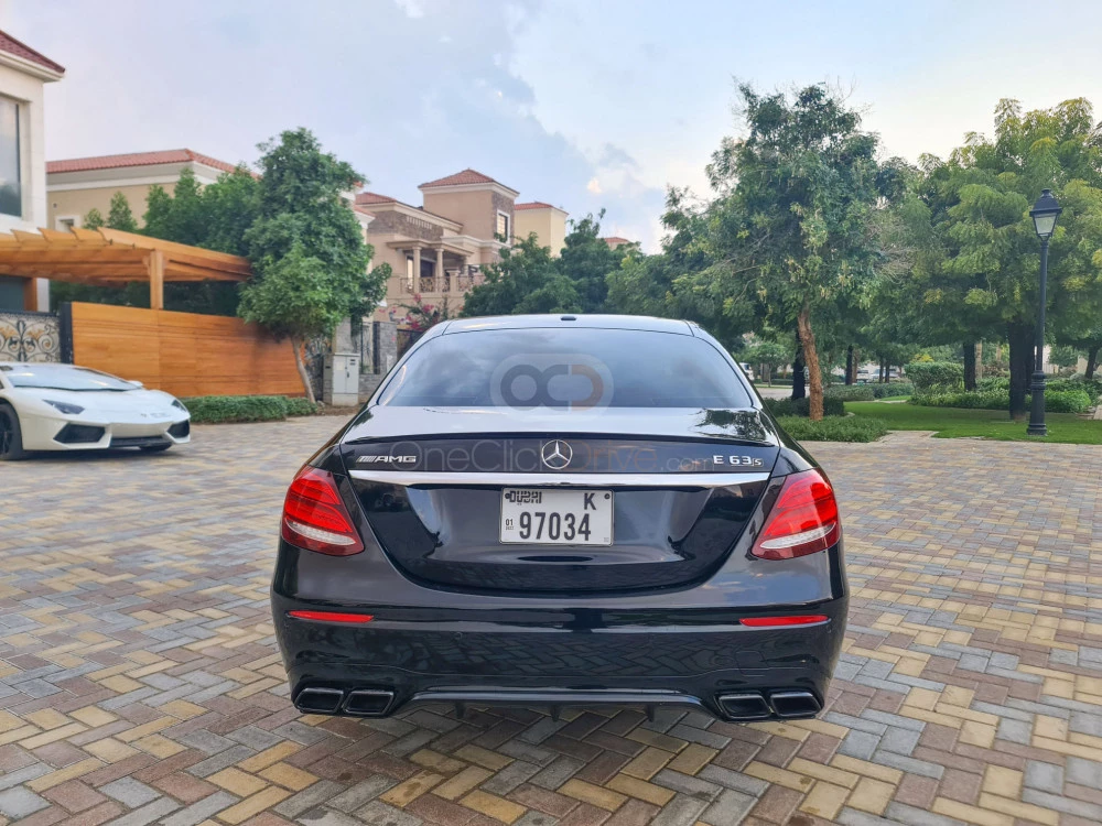 Black Mercedes Benz E300 2019 for rent in Dubai 7