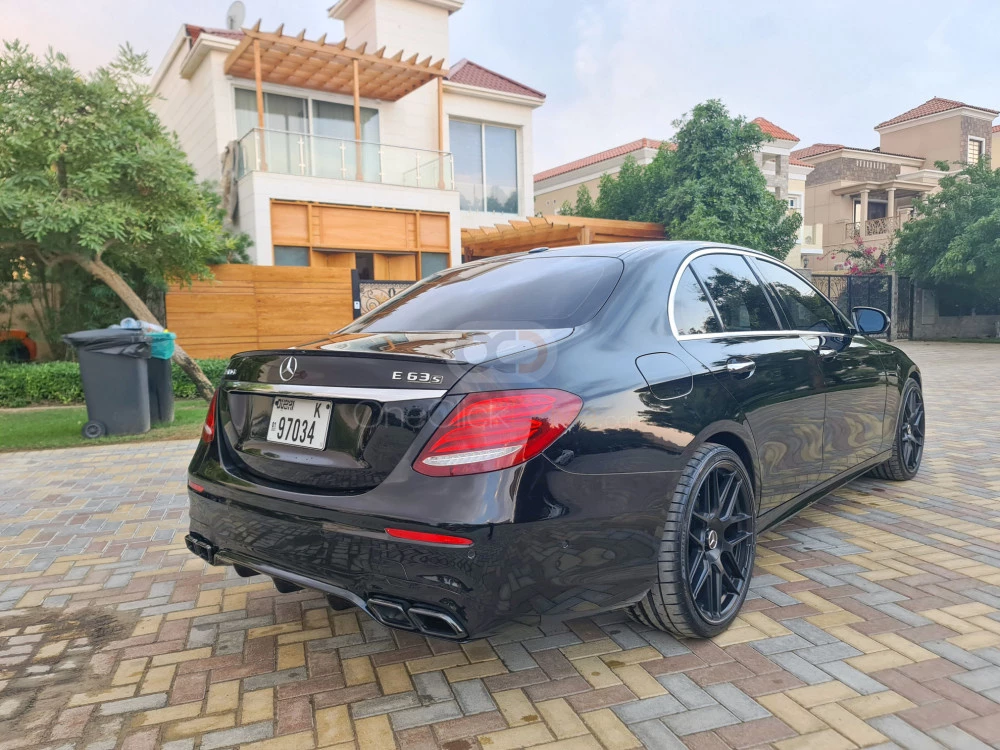 Black Mercedes Benz E300 2019 for rent in Dubai 8
