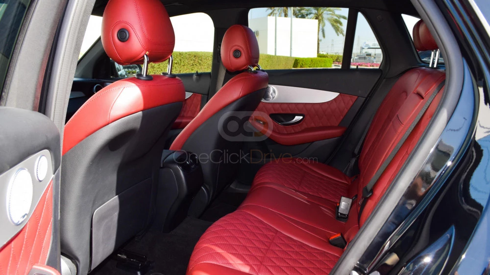Black Mercedes Benz GLC 300 2019 for rent in Dubai 11