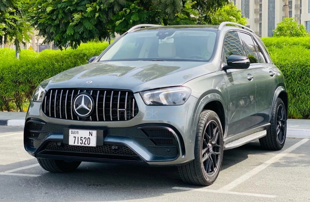 Gray Mercedes Benz GLE 350 2020 for rent in Dubai 1