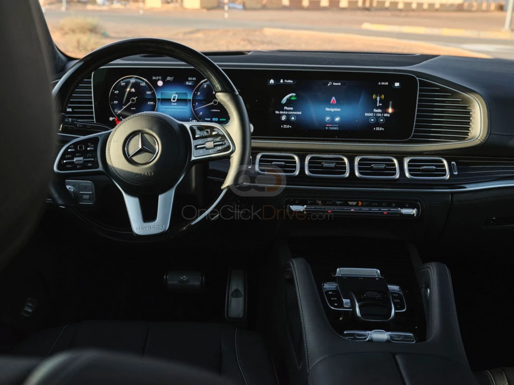 Black Mercedes Benz Maybach GLS 600 2021 for rent in Abu Dhabi 6