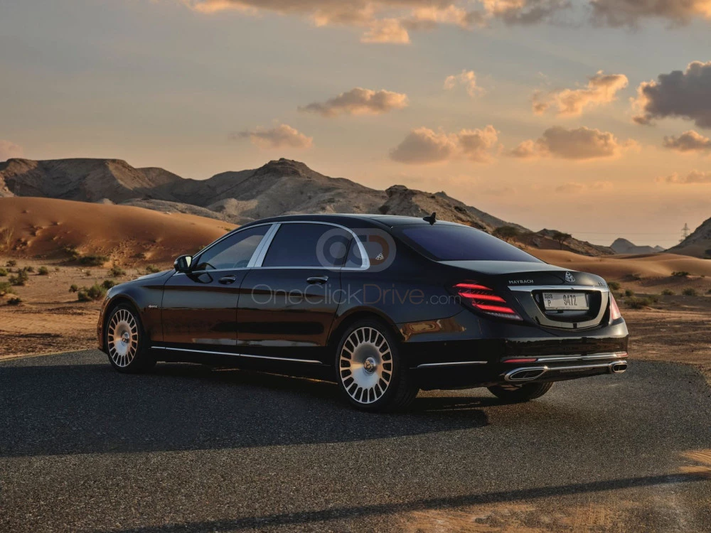 Black Mercedes Benz Maybach S560 2020 for rent in Dubai 6